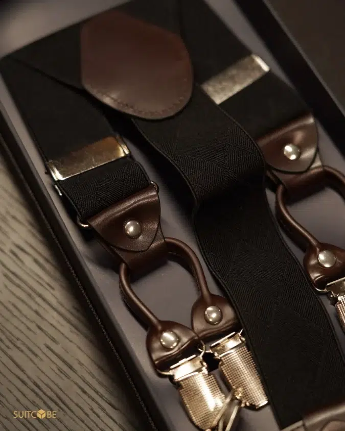 Suspenders สายเอี๊ยมสีดำ SB-2504